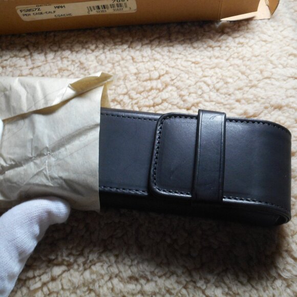 **SOLD** Vintage Coach Pen Case NIB in Black, 8592 / 4592 - Picture 2 of 15